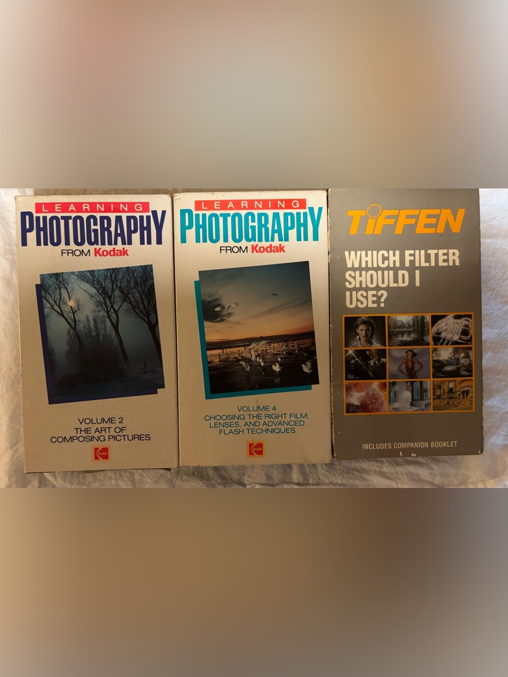 Vintage Lot Of 3 Photography Instructional VHS Kodak & Tiffen
